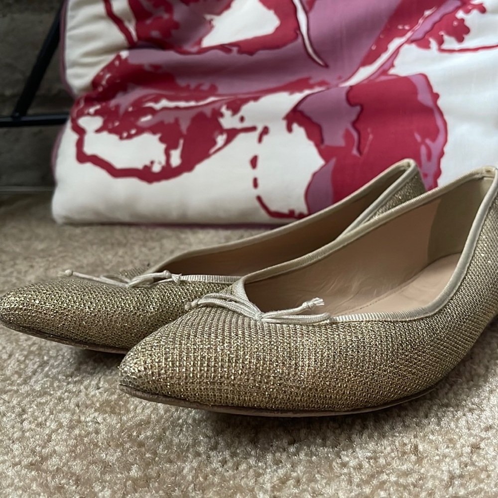 Sparkly Gold Flats
